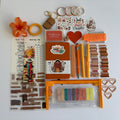 4. Orange Aesthetic Stationery Bundle